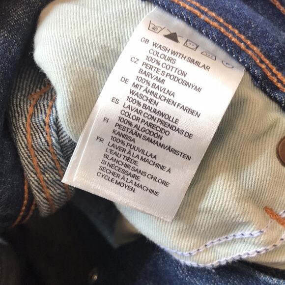 NEW H&M Sliq Low Waist Slim Leg Jeans 30 x 32 - Picture 7 of 8